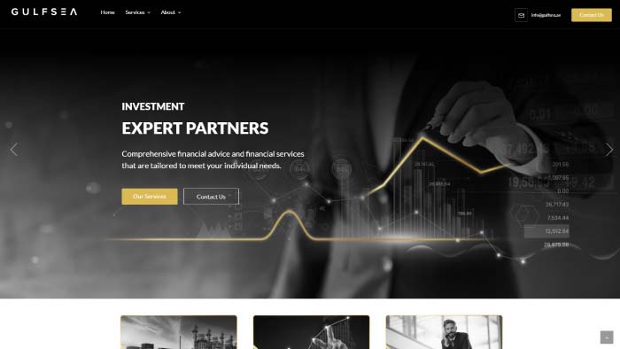 GulfSea website homepage screenshot