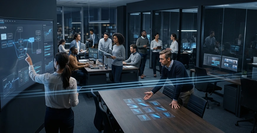 Team launching connected AI-assisted marketing workflows