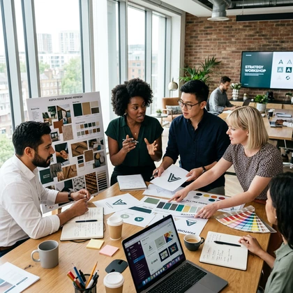 Branding planning visual