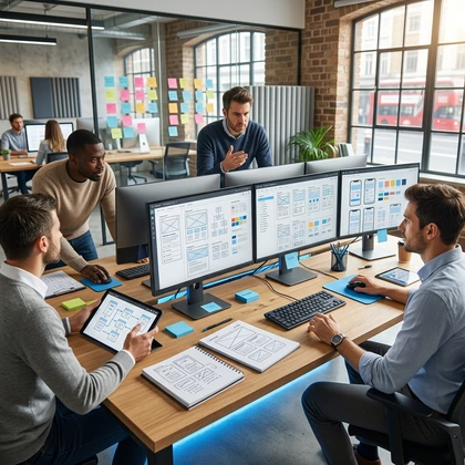 Web Design planning visual